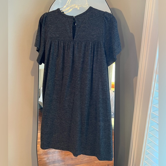 LOFT | Gray smocked chest dress - Picture 4 of 6